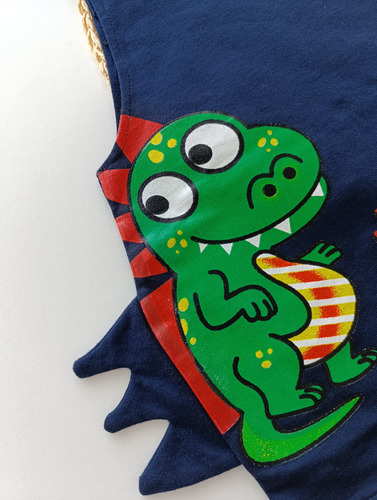 Jardinero Para Bebe Nene Nena Azul Oscuro Dino 24-36 M