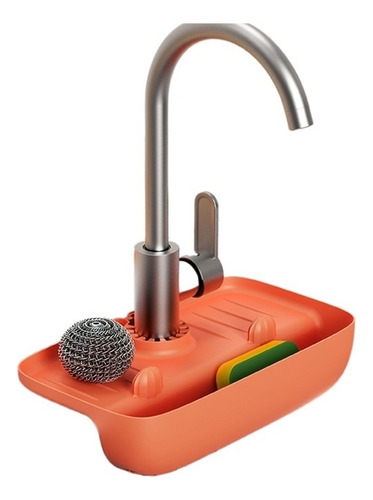 2pcs Fregadero Cocina Escurridor Grifo Organizadores Lavabo