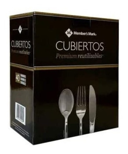 Imagen 3 de 3 de Cubiertos Desechables Member's Mark Premium 120 Pzas
