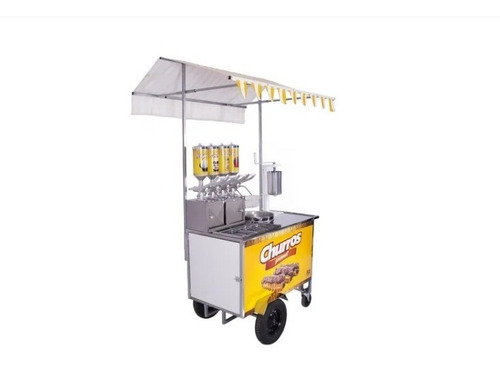 Imagem 3 de 5 de Lindo Carrinho De Churros Gourmet Masseira 4 Doceiras