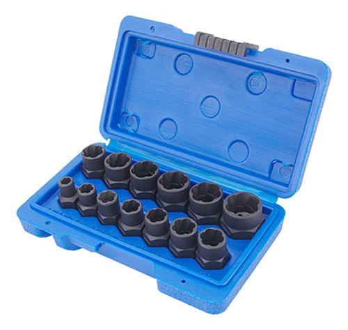 Extractor 13 Pieza Vaso 8 Para Quitar Tuerca Oxidada Dañada