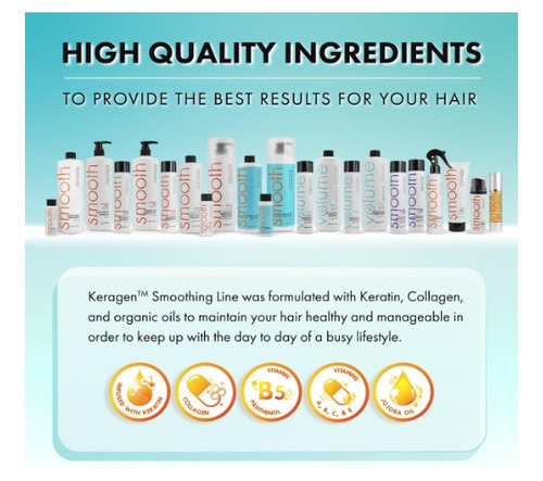 Keragen - Champú Voluminizador Para Cabello Fino