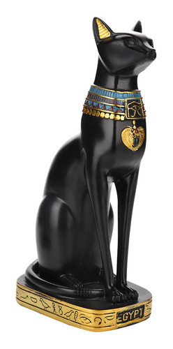 Estatua De Resina De Gato Egipcio, Decoración Artesanal