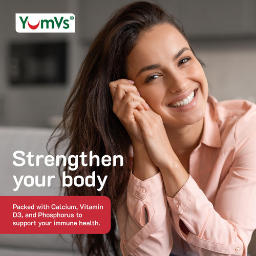 Suplemento: Yumvs Calcium Gums + Vitamina D3 (60 Unidades)