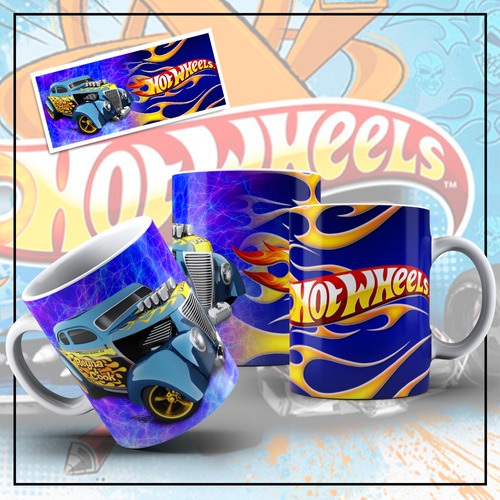 Tazas Plásticas Personalizadas Sublimadas Hot Wheels Pack 20