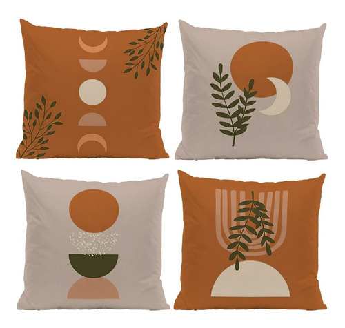 4 Funda Almohada Decorativa Para Hogar Dormitorio Sofa