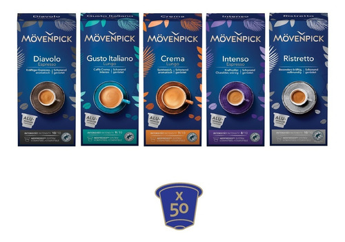 Arma Tu Pack 50 Cápsulas De Café Mövenpick Para Nespresso*