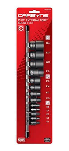 Carbyne Juego De Llaves De Vaso Torx Externas (etorx) De 13 