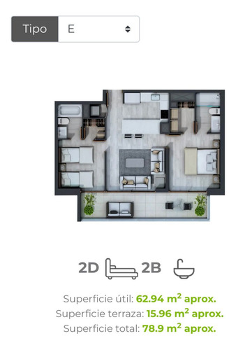 Amoblado 2 Suite, Opción Novacion, Edm Eluchans