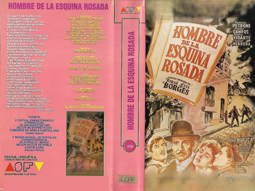 Hombre De La Esquina Rosada Vhs Jorge Luis Borges Asfv