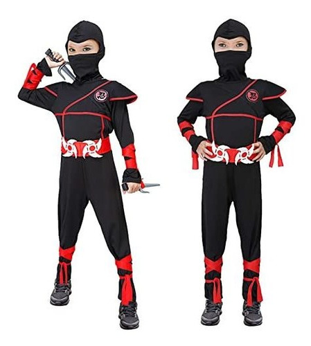 Funslane Ninja Costume Para Niños, Halloween Ninja X6j6z