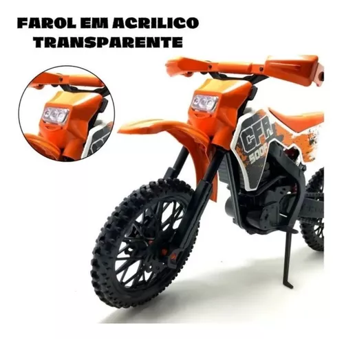 Moto De Brinquedo Motocross Trilha Suspensão Corrida Grande verde