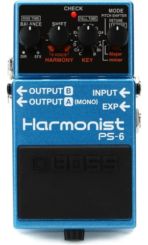 Harmonizer Boss Harmonist Ps-6 Pedal De Guitarra 