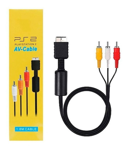 Cable Audio Vídeo Rca A Tv 1.8m Play Station Ps2 Ps3 