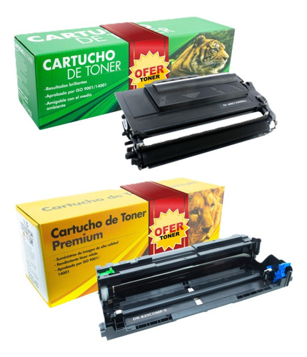 Pack Toner Tn880 Y Tambor Dr820 Compatible