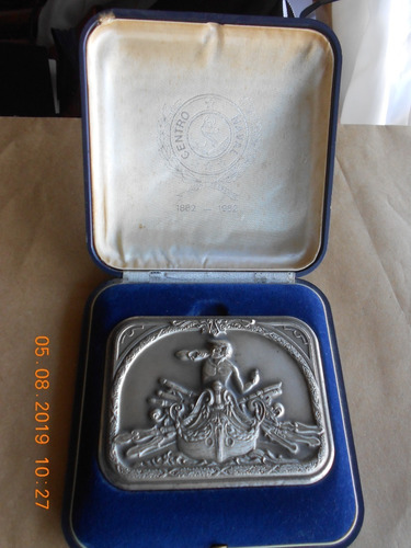 Medalla - Placa - 1° Aniversario Del Centro Naval 