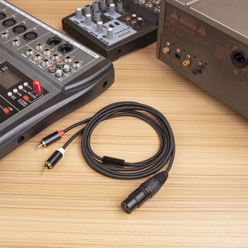 Cable De Audio Rca Macho A Hembra Xlr 1 Metros