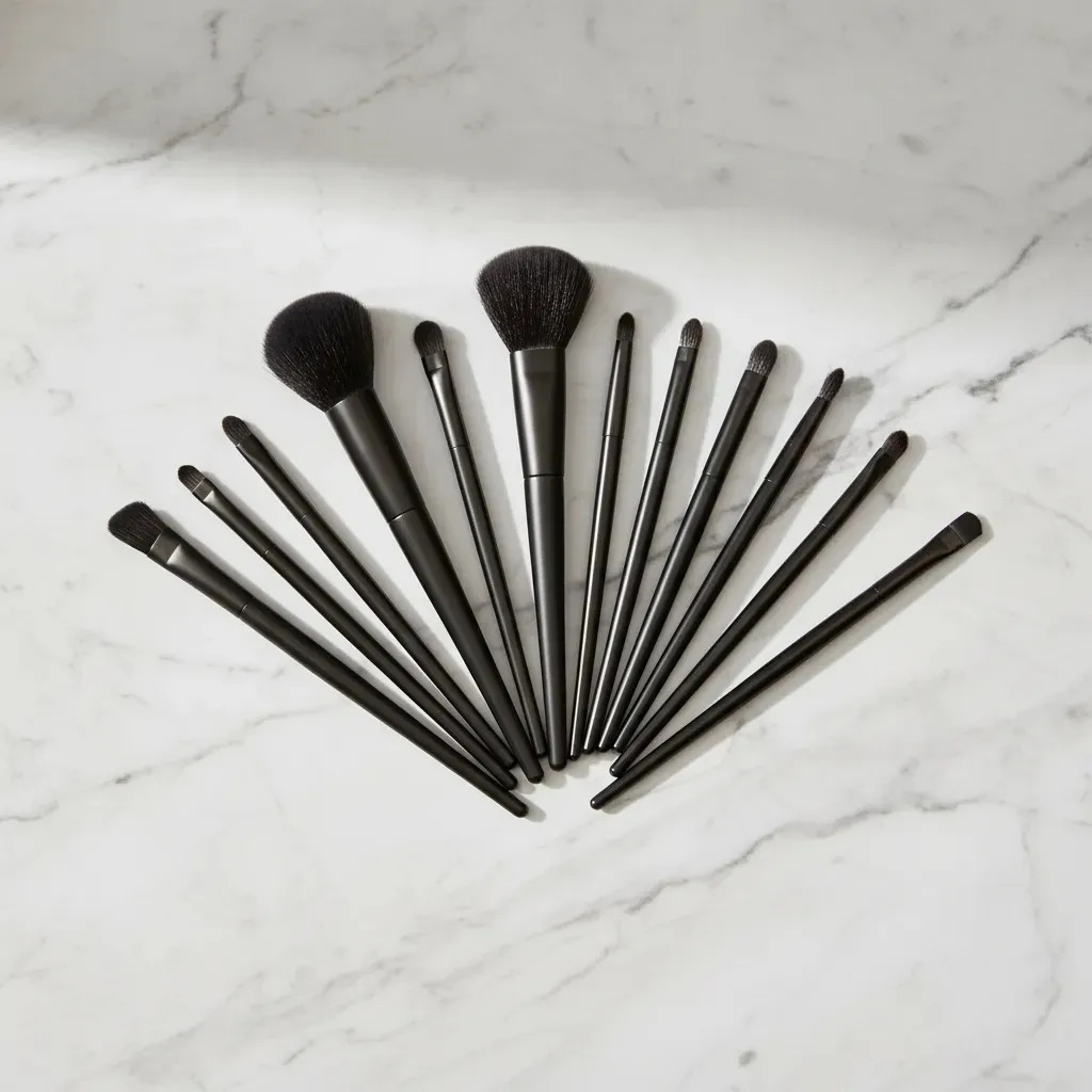 Makeup Brushes Jogo Conjunto De Pincel Sombra Maquiagem 13 Peças Macio Cor — miniatura 9