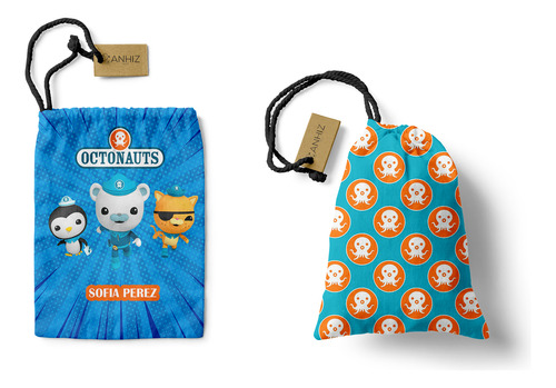 Bolsita Infantil Personalizada Octonauts 35x25 Cms