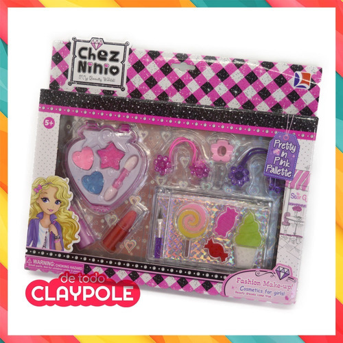 Set Maquillaje Infantil Pinturitas Belleza Y Colitas Caja