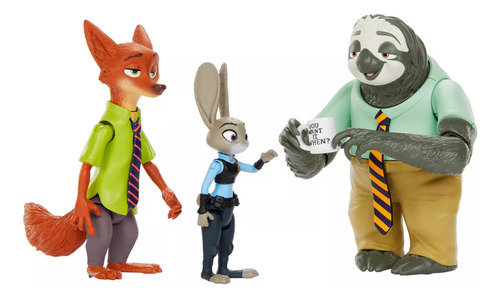 Disney Pixar Figura De Acción Zootopia Paquete De 3