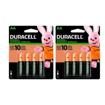 Comprar Pilas Recargables Duracell Aa X8 Und 2500 Mah 100 Recargas