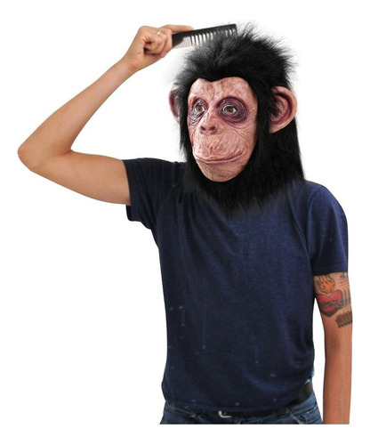 Hallowen Animal Mono Gorila Chimpancé Mascara De Látex [u]