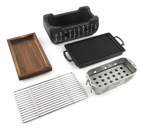 . Horno Rectangular Cocina Japonesa Estufa De Carbón Japonés