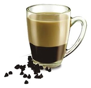 Set de tazas Cukin Norplat Capuchino 250 de vidrio con diseño capuccino 250 color blanco forma de capuchino capacidad 250mL de 6 u