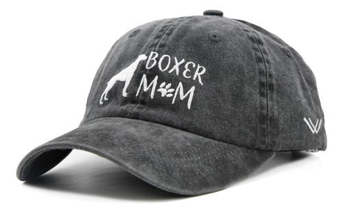 Waldeal Mujer Perro Boxer Mamá Gorras De Béisbol Bordado Vin