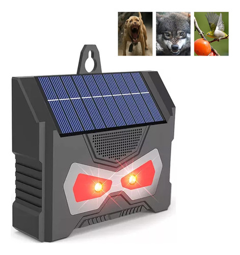 Repelente Solar Ultrasónico Para Ciervos, Zorros Y Gatos, Re