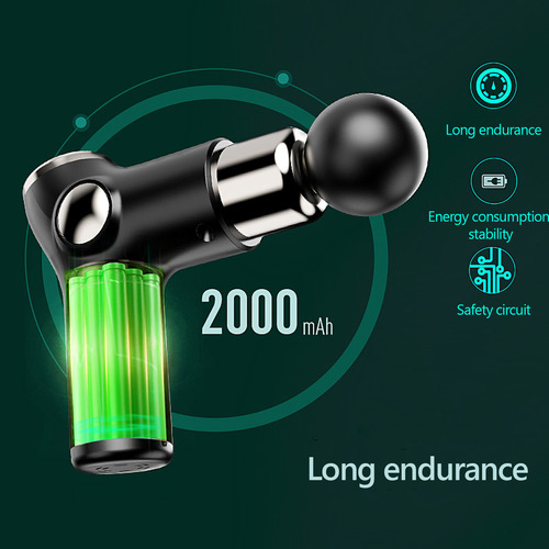 Masajeador Muscular Portátil Para Atletas, 32 Niveles, 4 Cab