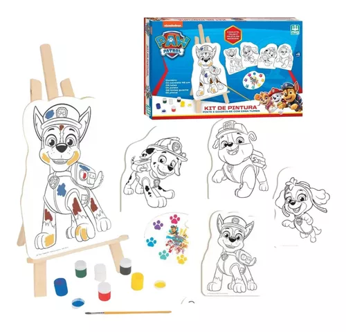 Jogo Colorir Kit Pintura Patrulha Canina - Nig Brinquedos