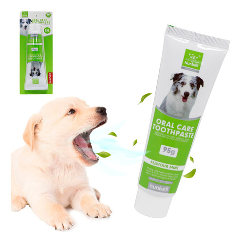 Pasta Dental Mascotas Dentífrico De Dientes Para Perro 95g Sabor Menta