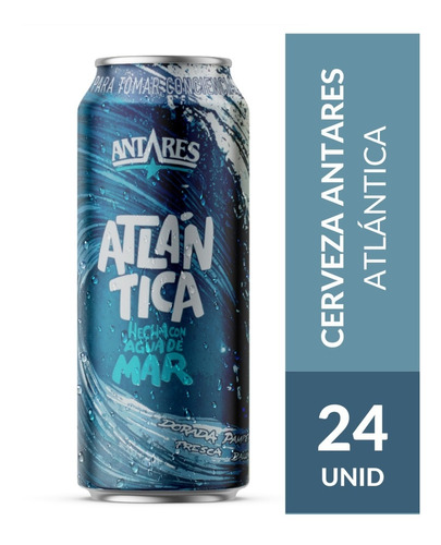 Cerveza Antares Atlantica 473ml Lata Pack X 24 - Artesanal