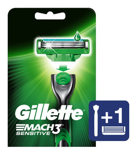 Máquina Para Afeitar Recargable Gillette Mach3 Sensitive