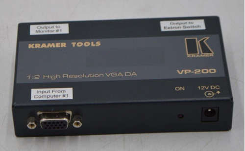 Kramer Tools Vp-200 Computer Video Amplifier Splitter 1: Nnk