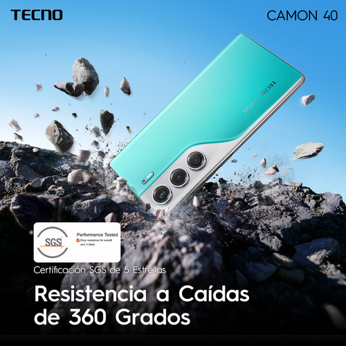 Tecno Camon 40 Dual Sim 256gb Rom 8gb+8gb Ram Virtual Nfc 6.78 Amoled 120hz 50mp Ois Ip66 5200mah 45w Mediatek Helio G100 Ultimate Negro