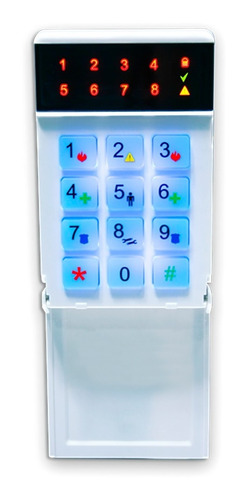 Teclado Led Para Panel Alarma Casa Garnet G-led732