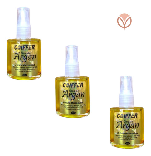 Kit Óleo De Argan Marroquino Coiffer 30ml