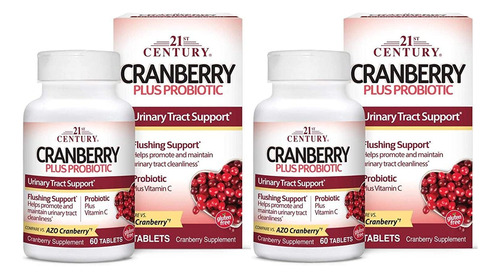 Suplemento De Tabletas Probióticas 21st Century Cranberry Pl