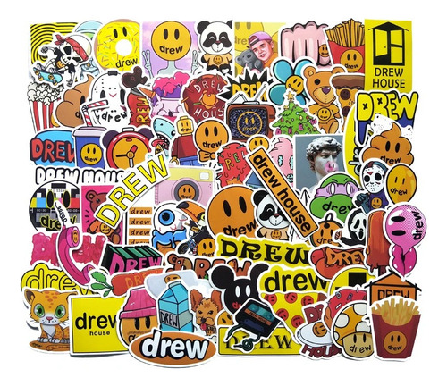 Drew Stickers Justin Bieber 104 Calcomanias De Pvc Vs Agua