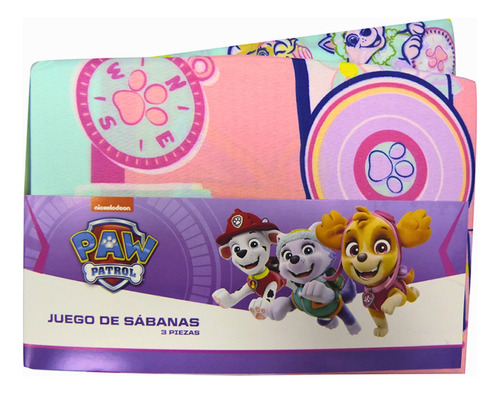 Juego De Sábanas 1 Plaza Patrulla Canina