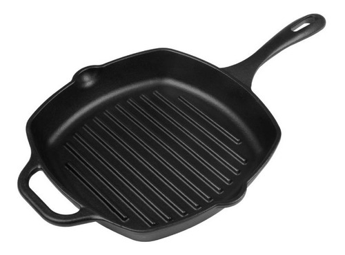 Sarten Grill Victoria Hierro Fundido 26x26 Cm 3.4 Litros 