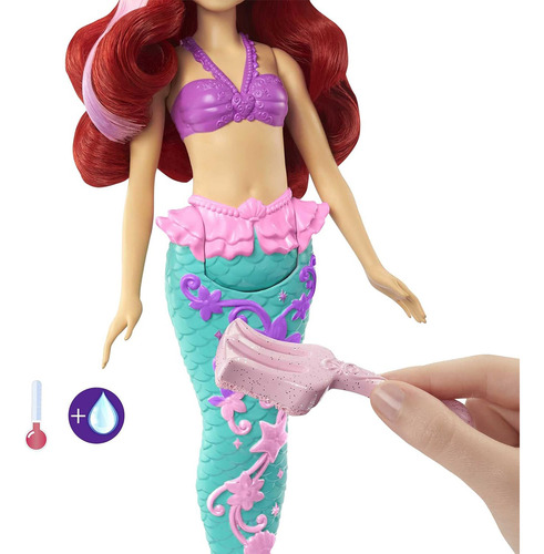 Muñeca Disney La Sirenita Ariel Cambia De Color