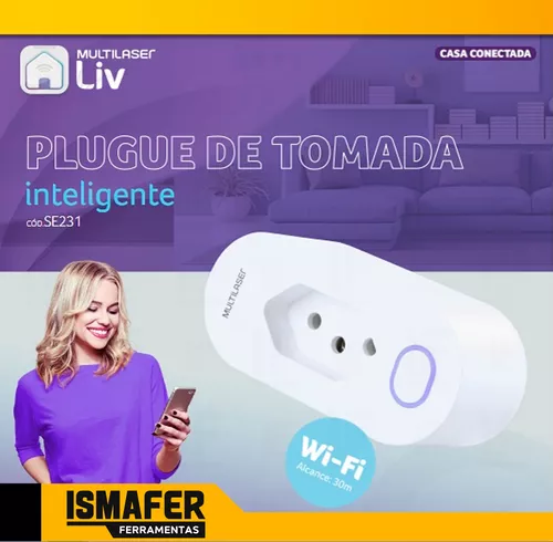 Tomada Inteligente Wifi - 16A - 110/220Vac - SE231