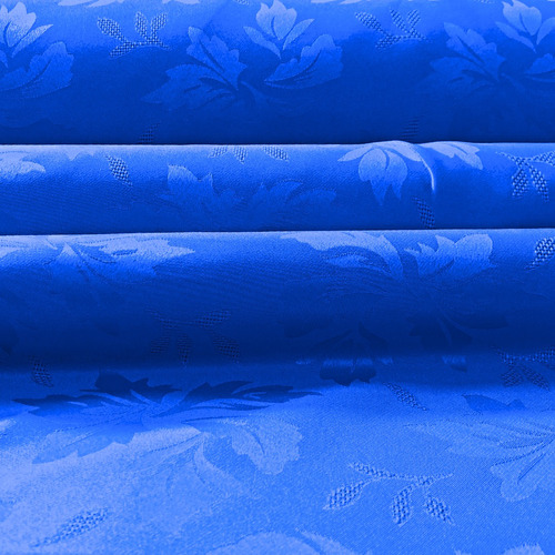 Tecido Jacquard Adamascado Medalhão Azul Royal 2,80x3,00mt