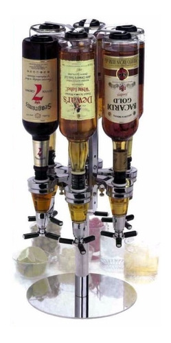 Dispenser Giratorio De 6 Botellas Bebidas Bar Barra !!