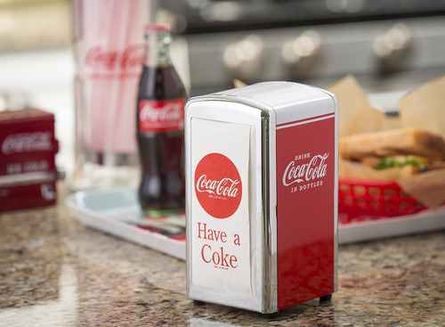 Dispensador De Servilletas Coca-cola Rojo Pequeño