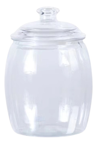 Frasco Dispensador Redondo De Alimento Hermético Plastico 3l Color Transparente